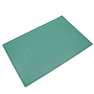 Tapete de corte, A1, 90 x 60 cm superficie autocurativa, cuadrícula verde|negro 