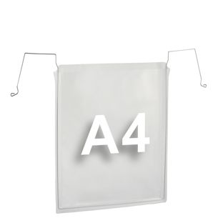 Sobres con gancho metálico para A4, lado estrecho abierto Pack industrial (de 100 uds.) 