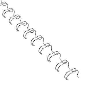 Canutillos metálicos 3:1, A4 9,5 mm (3/8")  | plata 