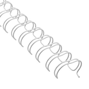 Canutillos metálicos 3:1, A4 16,0 mm (5/8")  | blanco 