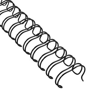 Canutillos metálicos 2:1, A4 22,0 mm (7/8")  | negro 