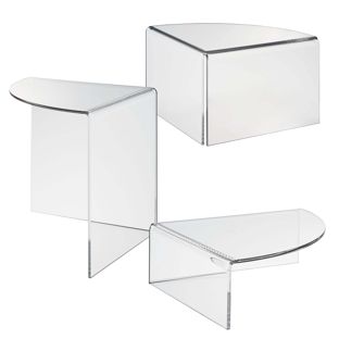 Pedestal, metacrilato, transparente 