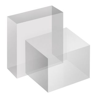 Bloque de metacrilato, transparente 