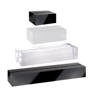 Portatarjetas de metacrilato, base para sistema de combinación variable MODUL 