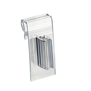 Clip soporte para regletas portaprecios flexible 