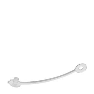 Clip de nailon, 55 mm de largo, transparente 