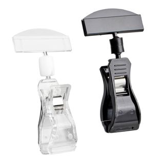 Clip identificador con broche grande y portaprecios 