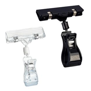 Clip identificador con broche grande y portaprecios 