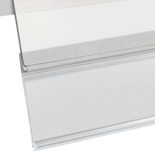 Regleta portaprecios DBD autoadhesiva para etiquetado doble 