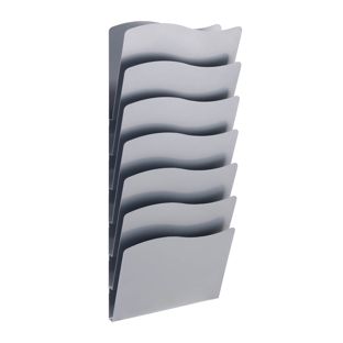 Portafolletos de pared A4 vertical, acero PTXG 