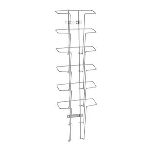Portafolletos de pared JACKSON de alambre, metal, plata 