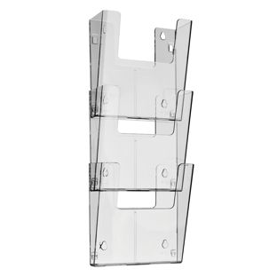 Portafolletos de pared, poliestireno, transparente PTXK 