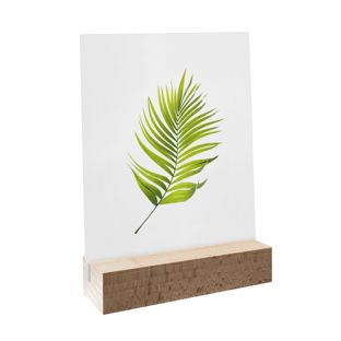 Portatarjetas de madera 100 mm | Haya  | ranura de inserción recta  | natural 