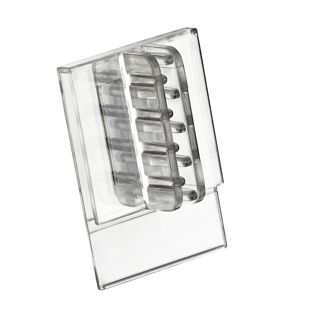 Clip soporte para regletas portaprecios para etiquetas no perforadas 