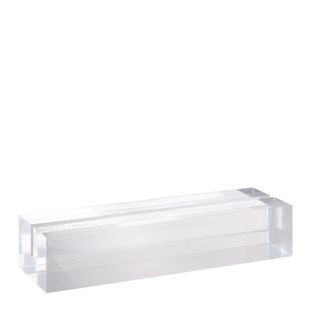 Portatarjetas de metacrilato transparente  | brillante  | 100 mm