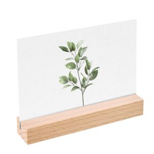 Portatarjetas de madera 150 mm | Haya  | ranura de inserción recta  | aceitado 