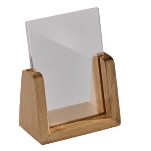 Expositor de mesa madera 'LignoLine' formato vertical | A7 | null