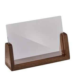 Expositor de mesa madera 'LignoLine' formato horizontal | A6 | null
