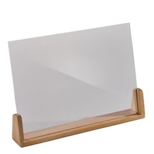 Expositor de mesa madera 'LignoLine' formato horizontal | A4 | null