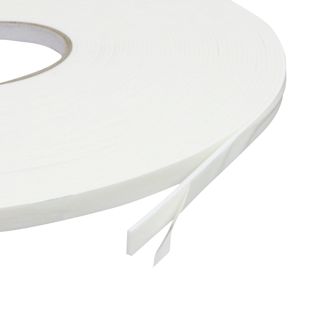 Cinta adhesiva de espuma de PE de doble cara, blanco, 2 mm de espesor, adherencia fuerte, EL200 25 mm