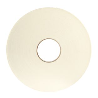 Cinta adhesiva de espuma de PE de doble cara, blanco, 1 mm de espesor, adherencia fuerte, EL100 15 mm