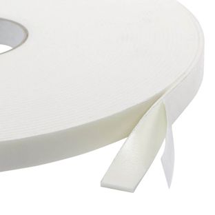 Cinta adhesiva de espuma de PE de doble cara, blanco, 3 mm de espesor, adherencia fuerte, EL300 19 mm