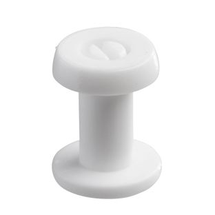 Remaches a presión de plástico, versión gruesa blanco  | 10 mm