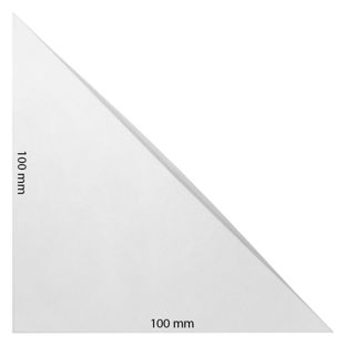 Sobres triangulares, autoadhesivos, lámina, transparentes 100 x 100 mm 