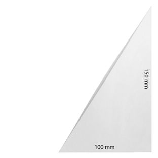 Sobres triangulares, autoadhesivos, lámina, transparentes 100 x 150 mm