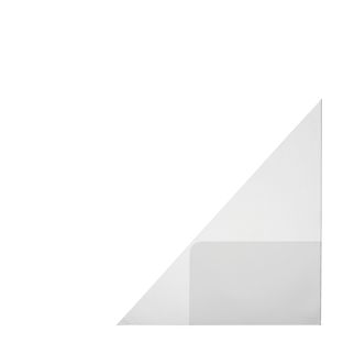 Sobres triangulares con sobres para tarjetas de visita, autoadhesivos, lámina de PP, transparentes 150 x 150 mm - lado derecho