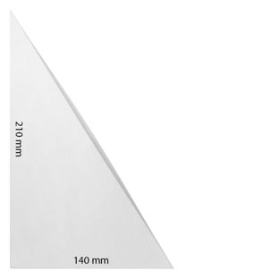 Sobres triangulares, autoadhesivos, lámina, transparentes 210 x 140 mm 