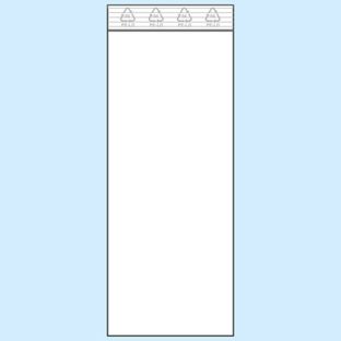 Bolsas con cierre a presión, lámina de PE 50 x 130 mm | 50 µm