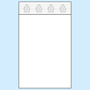 Bolsas con cierre a presión, lámina de PE 70 x 100 mm | 50 µm