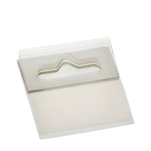 Colgador de agujero de suspensión europeo PET 50 x 50 mm  | flexible, como bloque 