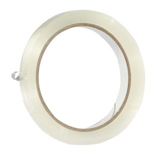 Cinta adhesiva de oficina, PP transparente, desenrrollado silencioso 12 mm