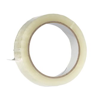 Cinta adhesiva de oficina, PP transparente, desenrrollado silencioso 25 mm