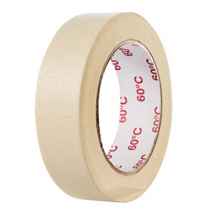 Cinta de carrocero blanca, 30 mm, crespón plano, resistente al calor hasta 60°C 