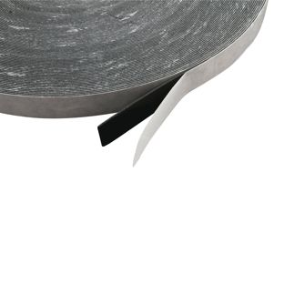 Cinta adhesiva de espuma de PE de doble cara, negro, 1 mm de espesor, adherencia fuerte, EL100-02 