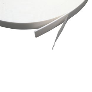 Cinta adhesiva de espuma de PE de doble cara, blanco, 1 mm de espesor, adherencia fuerte, EL100 