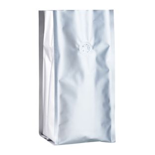 Bolsa de café con válvula, plata 