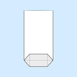 Bolsas con base plegable, lámina de OPP 100 x 175 mm