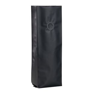 Bolsas con fuelle lateral y válvula de protección del aroma, negro 280 x 80 mm 
