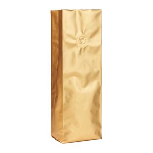 Bolsas con fuelle lateral y válvula de protección del aroma, oro 280 x 80 mm 