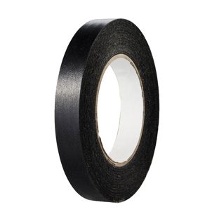 Cinta de refuerzo Best Price, papel especial, textura de lino negro  | 19 mm