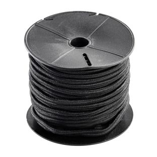Cordón elástico 4 mm, negro 