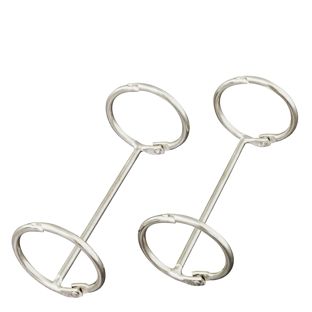 Anillos de encuadernación para carpeta doble, 32 mm, niquelados 