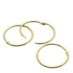 Anillas para encuadernar metal 50 mm  | dorado 