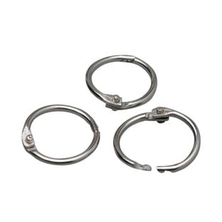 Anillas para encuadernar metal 19 mm  | plata 