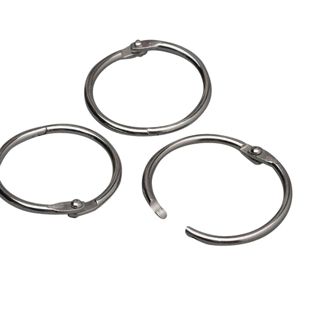 Anillas para encuadernar metal 25 mm  | plata 