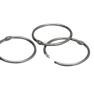 Anillas para encuadernar metal 76 mm  | plata 